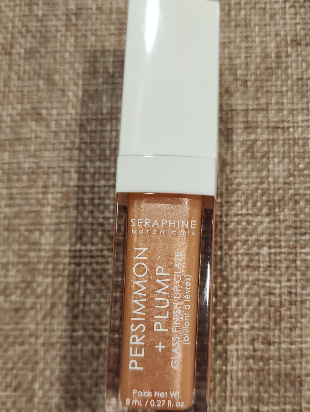 Seraphine Botanicals Persimmon Plump Lip Gloss - Shade Wet Skin